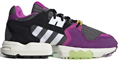 Pre-owned Adidas Originals Zx Torsion Ninja Sneakers In Grey Five/cloud White/glory Purple In Multi