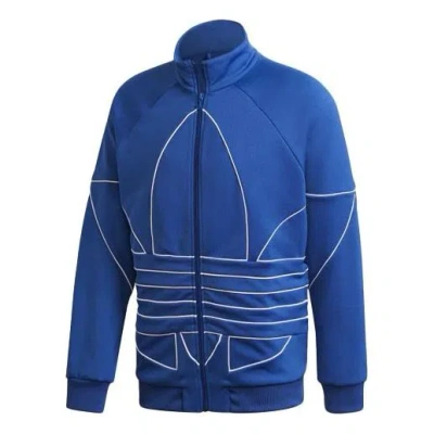 Adidas Originals B Tf Turf Out Ply Tt Casual Minimalistic Stand Collar Zipper Sports Jacket Blue