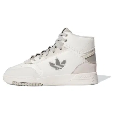 Adidas Originals 美国代购三叶草drop Step Xl W 舒适耐磨轻便高帮板鞋女款灰白色 If2694 In White