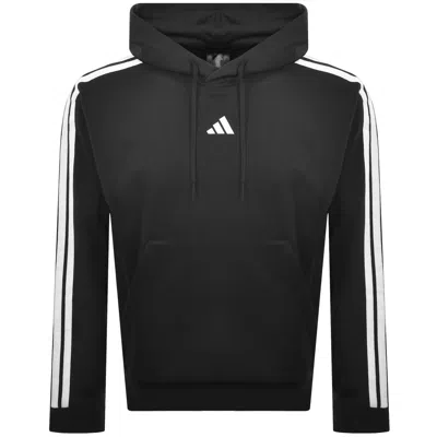 Adidas Sportswear 3 Stripe Hoodie Black In Multi