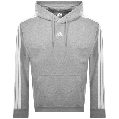 Adidas Sportswear 3 Stripe Hoodie Grey In Gray