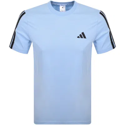 Adidas Sportswear 3 Stripes T Shirt Blue