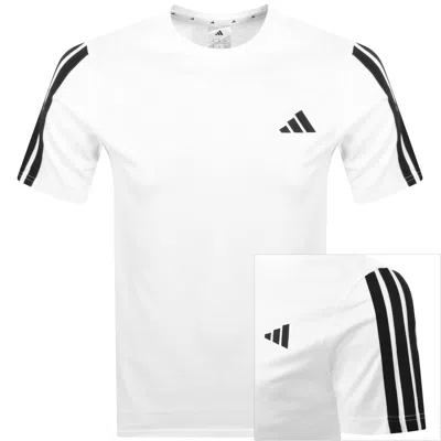 Adidas Sportswear 3 Stripes T Shirt White