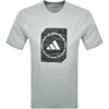 Adidas Sportswear Camo Box T Shirt Grey In Gray