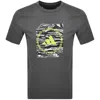Adidas Sportswear Camo Box T Shirt Grey In Gray