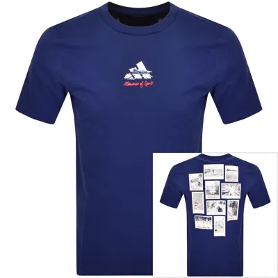 Adidas Sportswear Gallery T Shirt Blue
