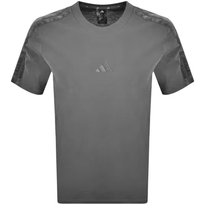 Adidas Sportswear Logo T Shirt Dark Grey In Gray