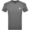 Adidas Sportswear Own The Run T Shirt Grey In Gray