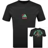 Adidas Sportswear Pizza T Shirt Black In Black