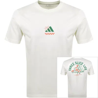 Adidas Sportswear Pizza T Shirt Off White