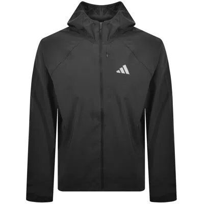 Adidas Sportswear Run Essential Jacket Grey In Black