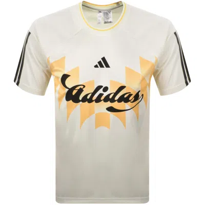 Adidas Sportswear Tiro Gc T Shirt Off White In Neutral