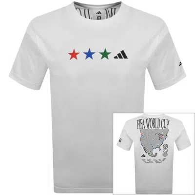 Adidas Sportswear X Fifa Wc Map T Shirt White