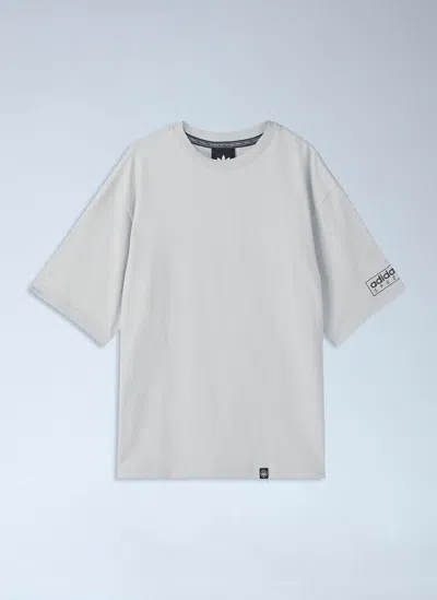 Adidas Spzl Mod Logo Crewneck T-shirt In Gray