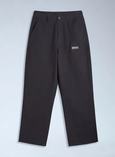 Adidas Spzl Stadt Logo Patch Trousers In Black