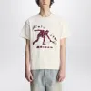 Adidas Statement Ivory Cotton T-shirt With Logo