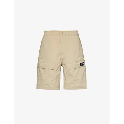 Adidas Statement Men's Savanh Rossendale Brand-appliqué Woven Shorts In Savannah