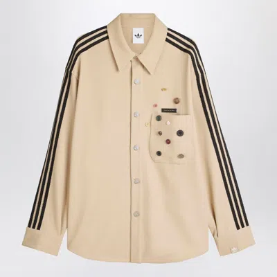 Adidas Statement Shirt Jacket Song For The Mute Adi006 In Nude