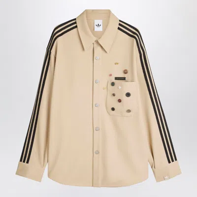 Adidas Statement Shirt Jacket Song For The Mute Adi006 In Sand
