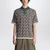 Adidas Originals Brain Dead Logo-embroidered Jacquard-knit Cotton-blend Polo Shirt