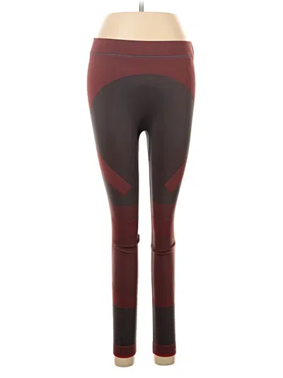 Pre-owned Adidas Stella Mccartney Active Pants In Burgundy
