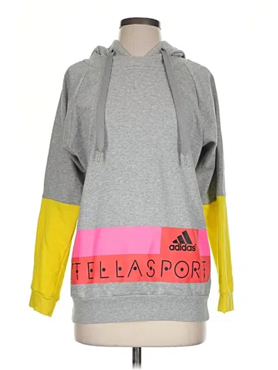 Pre-owned Adidas Stella Mccartney Pullover Hoodie In Gray