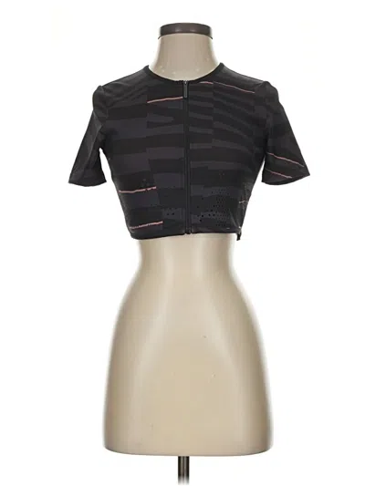 Pre-owned Adidas Stella Mccartney Short Sleeve Turtleneck In Black