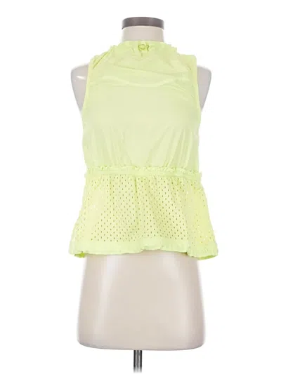 Pre-owned Adidas Stella Mccartney Tank Top Green Halter Neckline Tops