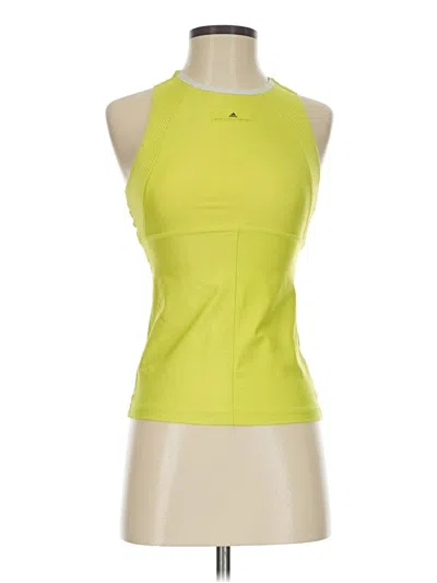 Pre-owned Adidas Stella Mccartney Tank Top Yellow Halter Neckline Tops