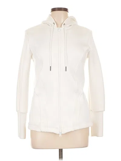 Pre-owned Adidas Stella Mccartney Zip Up Hoodie In White
