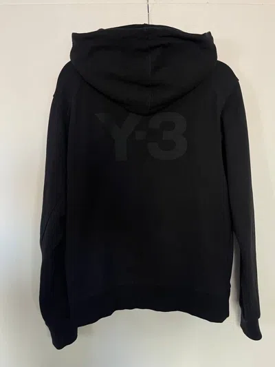 Pre-owned Adidas X Avant Garde Yohji Yamamoto Y-3 Cl Logo Heavy Zip Hoodie Ss21 In Black