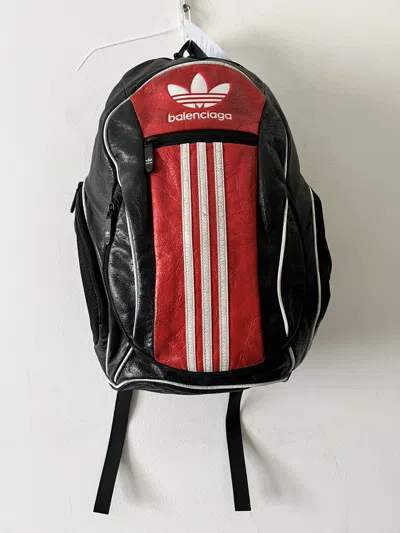 Pre-owned Adidas X Balenciaga Adidas Backpack Tomato Only One On Grailed In Black/tomato