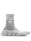 Adidas X Balenciaga Speed Lt Sneakers In Gray