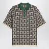 Shop Adidas X Brain Dead Short-sleeve Patterned Polo