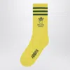 Adidas X Brain Dead Yellow Socks With Logo