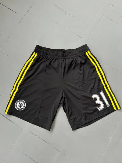 Pre-owned Adidas X Chelsea Adidas Fc Chelsea Vintage Shorts In Black
