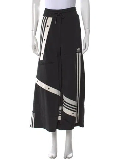 Pre-owned Adidas X Daniëlle Cathari Colorblock Pattern Wide Leg Pants In Black