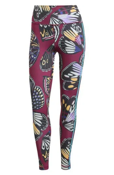 Adidas X Farm Rio Butterfly Leggings In Multi