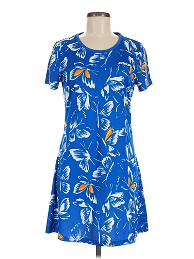 Pre-owned Adidas X Farm Rio Casual Dress In Blue