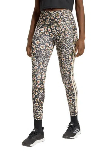 Adidas X Farm Rio Farm Rio Performance High Waist 7/8 Leggings In Multi