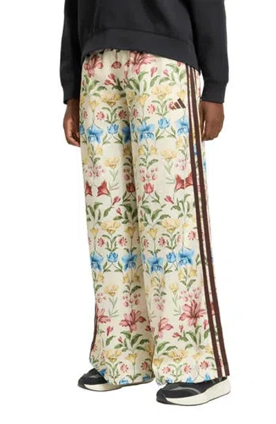 Adidas X Farm Rio Farm Rio Wide Leg Pants In Neutral