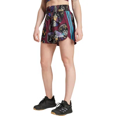 Adidas X Farm Rio Print 3-stripes Shorts In Multi
