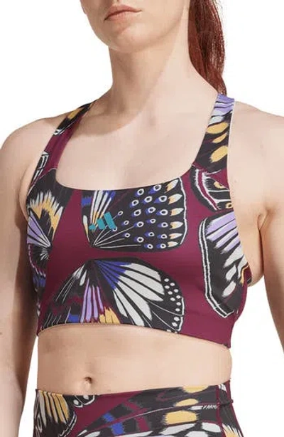 Adidas X Farm Rio X Farm Rio Sports Bra In Multi