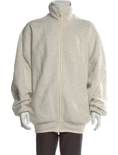 Pre-owned Adidas X Fear Of God Mock Neck Long Sleeve Sweatshirt In Neutral