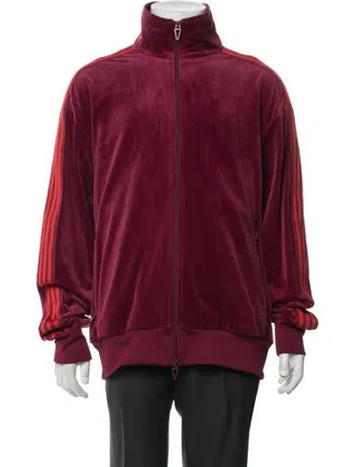Pre-owned Adidas X Ivy Park Bomber Jacket In Burgundy/red