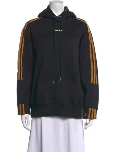 Pre-owned Adidas X Ivy Park Crew Neck Long Sleeve Hoodie In Black