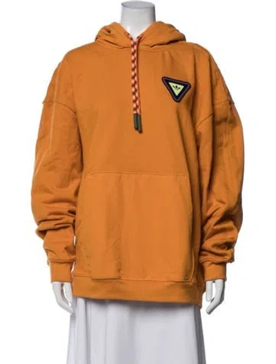 Pre-owned Adidas X Ivy Park Crew Neck Long Sleeve Hoodie W/ Tags In Orange