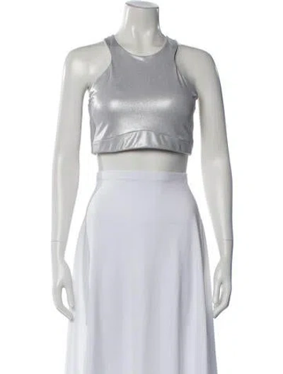 Pre-owned Adidas X Ivy Park Crew Neck Sleeveless Crop Top