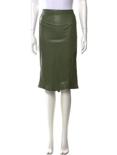 Pre-owned Adidas X Ivy Park Grosgrain Trim Midi Length Skirt In Green
