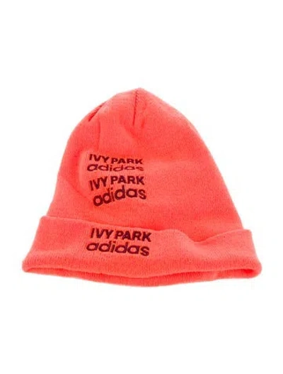 Pre-owned Adidas X Ivy Park Ivp Logo Beanie  W/tags In Orange